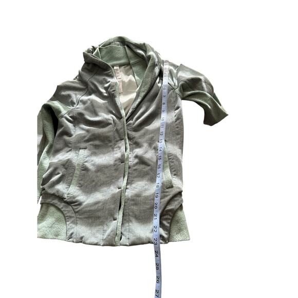Lululemon Back To Class Textured Green Button Down Double Collar Jacket Size 4 - Picture 12 of 12